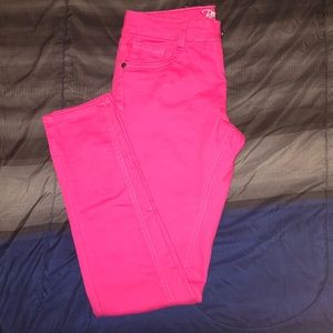 Girls size 16 Hot Pink Jeans.